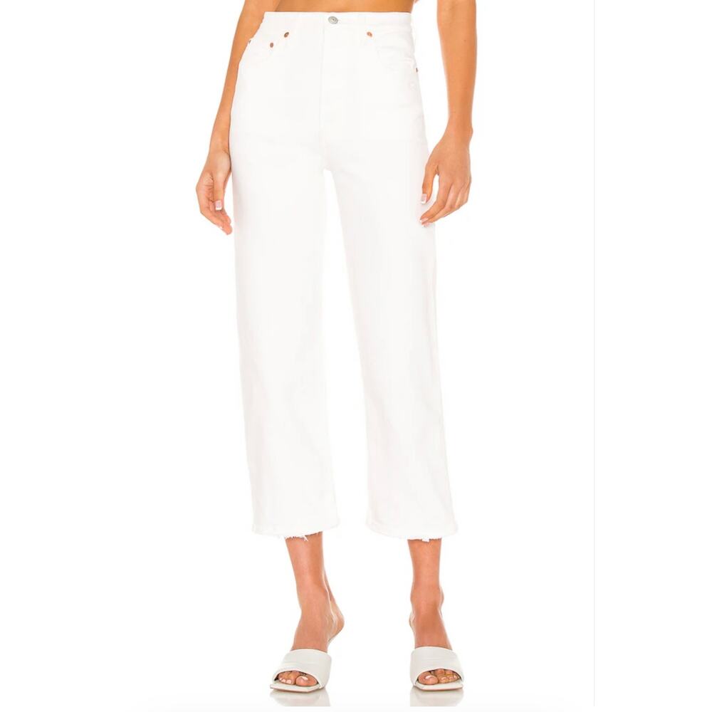 Levi’s Ribcage Straight Ankle Jeans in Cloud Over size 27 $120
